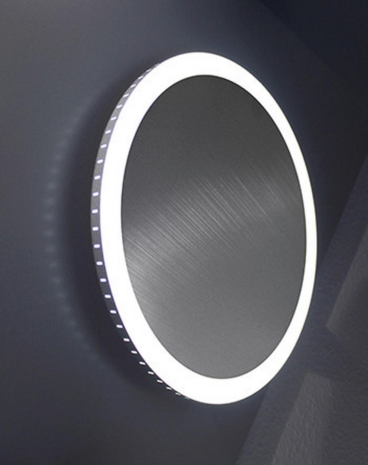 LED-Deckenleuchte Moon Ø 50 cm, 3 Helligkeitsstufen - Nickelfarben, Basics, Metall (50/5,1cm)