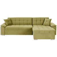 Ecksofa Bali mit Bettkasten senfgelb, 257x167 cm - Senfgelb, Trend, Textil (257/167cm) - Livetastic