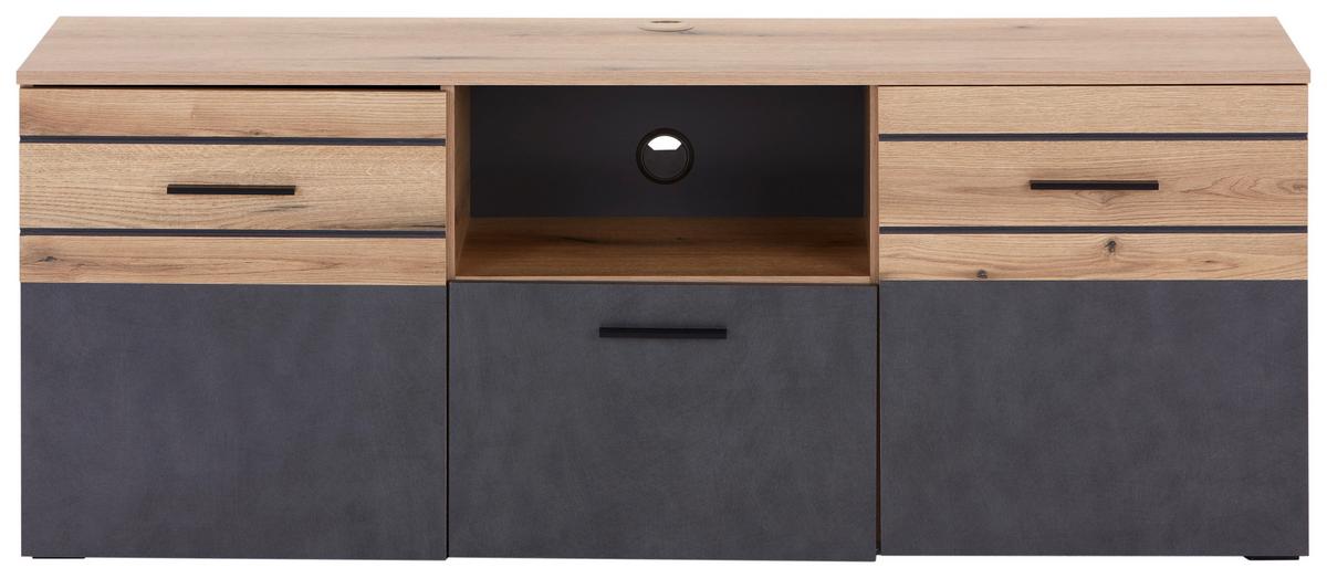 Phonotisch Limit B: 150 cm Eiche Dekor/Matera Dunkel - MODERN, Holzwerkstoff (150/59/40cm) - Ondega