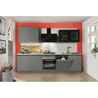 Küchenblock Clean - Anthrazit, Basics, Holzwerkstoff (300cm) - Express