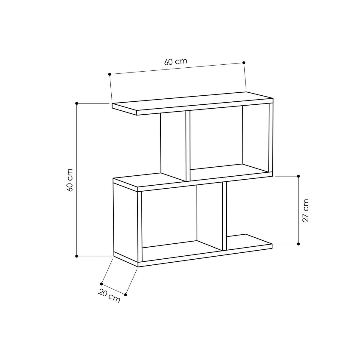 Beistelltisch Homemania Kaffeetisch - Dunkelbraun, Design, Holzwerkstoff (60/20/60cm) - Livetastic