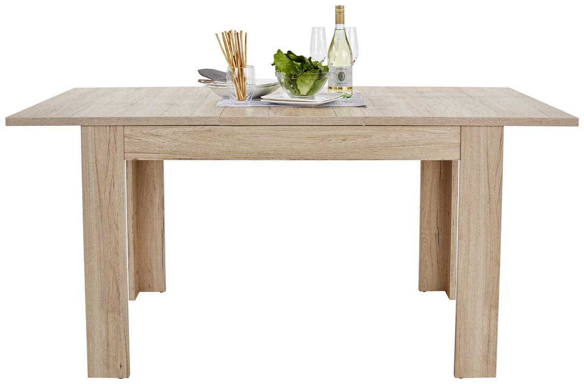 VÝSUVNÝ STŮL DINNER 120 AZ - barvy dubu, Konvenční, kompozitní dřevo (120/76/80cm)