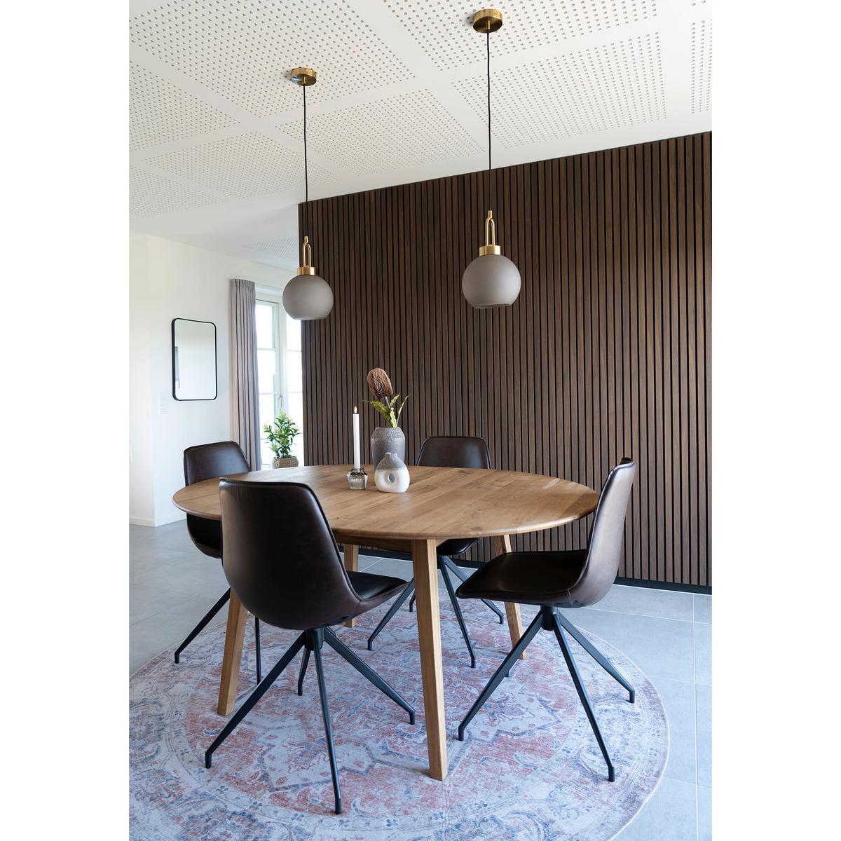Hängeleuchte Luton Pendant - Messingfarben/Grau, Basics, Glas/Metall (25/33cm)