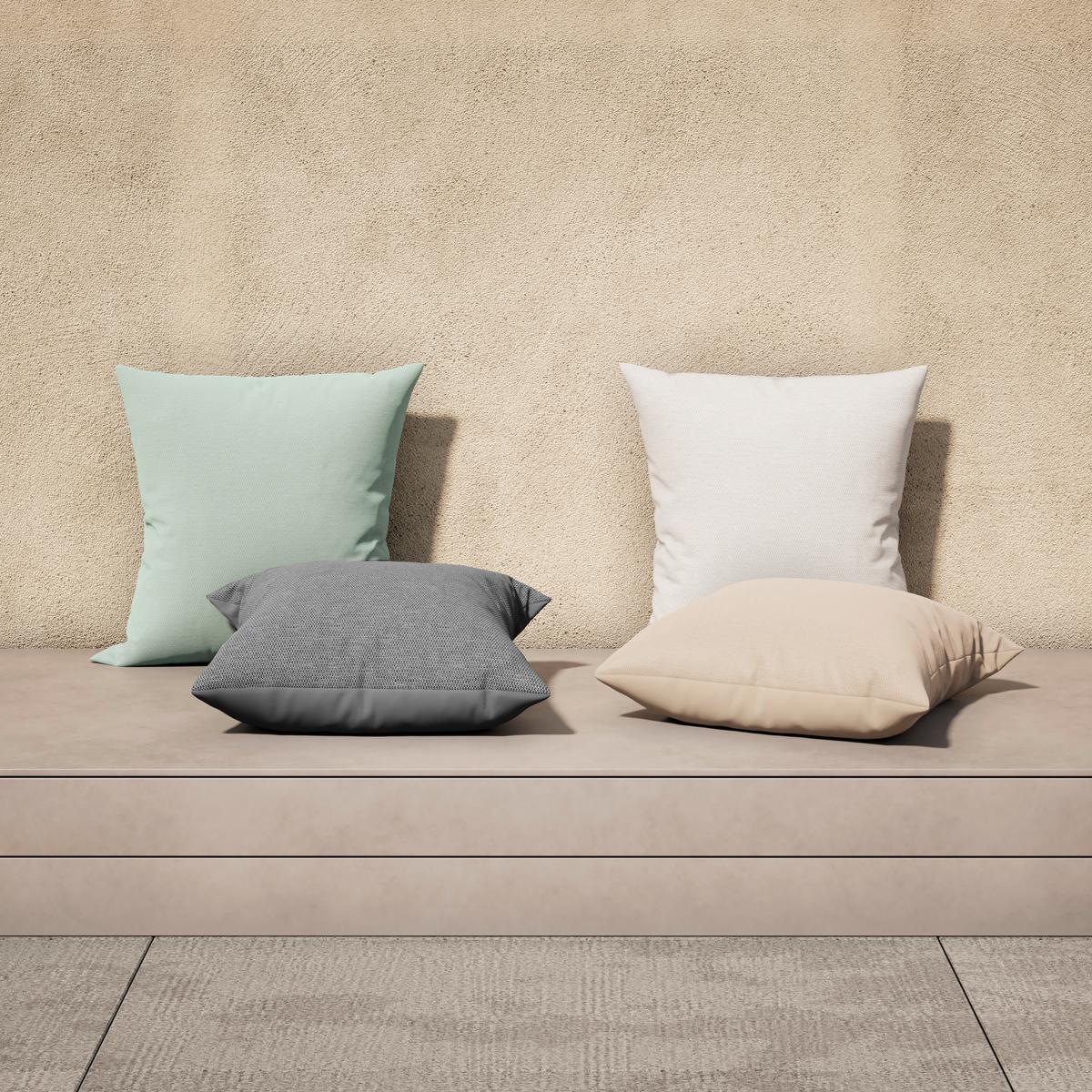 VONKAJŠÍ VANKÚŠ DIVINA - zelená, Modern, textil (45/4/45cm) - Bessagi Garden