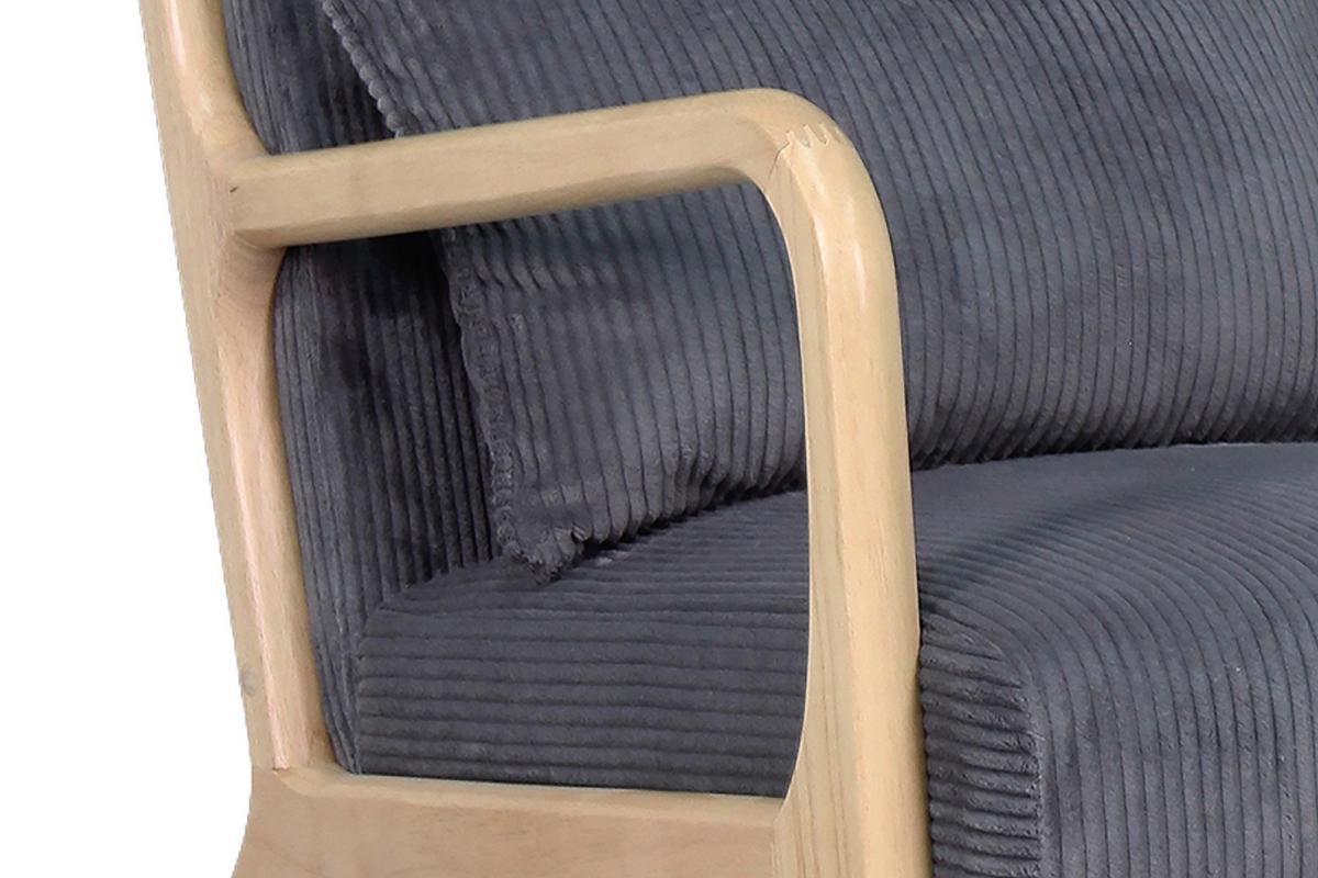 Sessel Nohr Grau B: 65 Cm - Braun/Grau, Basics, Holz/Textil (65/81/76cm) - MID.YOU