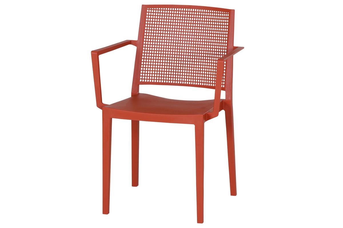 Stapelstuhl T20121 - Rot, Basics, Kunststoff (46/80/56cm) - Siena Garden