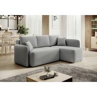 Ecksofa Hadson Hellgrau S: 206x150 Cm - Hellgrau/Schwarz, Design, Textil (206/150cm) - P & B