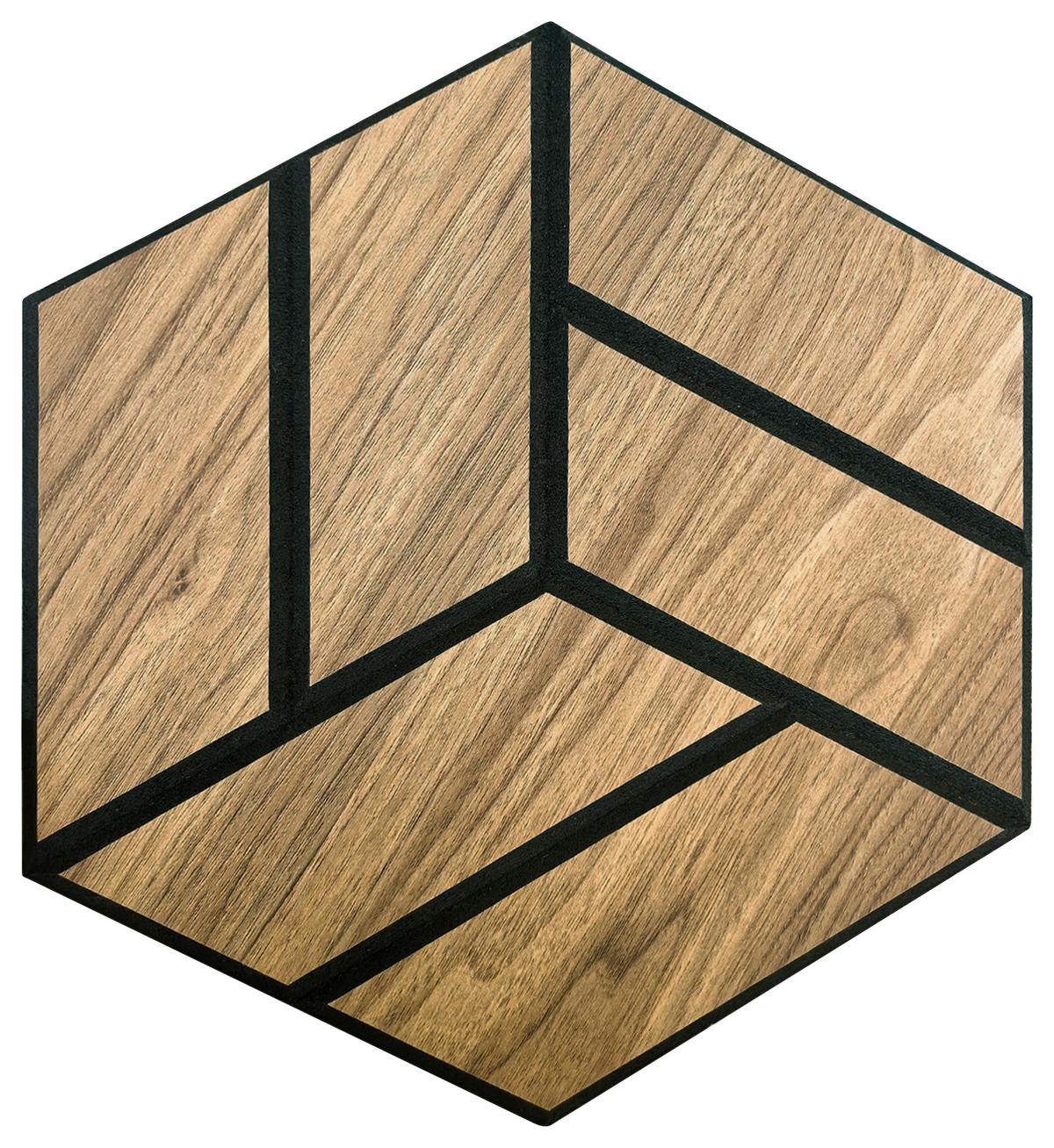 Akustikpaneel Wien B: 34,5 cm Artisan Eiche Dekor/Schwarz - Eiche Artisan, MODERN, Kunststoff (34,5/30/0,09cm)