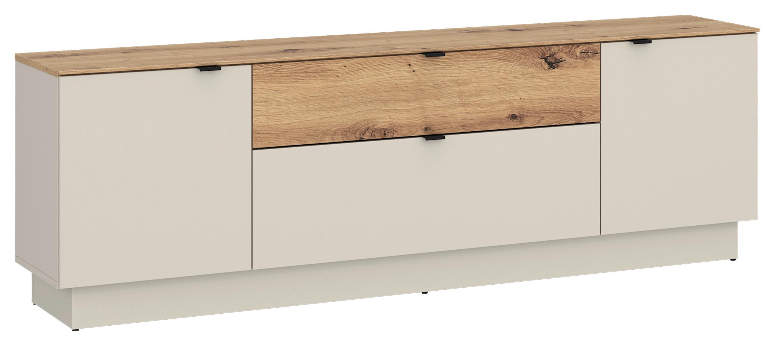 TV-Element Viona Kaschmir/Eiche B: 180cm - Kaschmir/Eiche Artisan, Basics, Holzwerkstoff (180/59,5/40cm)