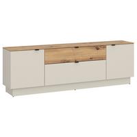 TV-Element Viona Kaschmir/Eiche B: 180cm - Kaschmir/Eiche Artisan, Basics, Holzwerkstoff (180/59,5/40cm)