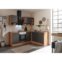 Eckküche Hilde Wildeiche - Wildeiche/Grau, Basics, Holzwerkstoff (220/172cm) - Respekta