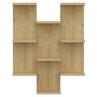 Wandregal Texas - Eichefarben, Design, Holzwerkstoff (58,8/74,1/21,4cm) - MID.YOU