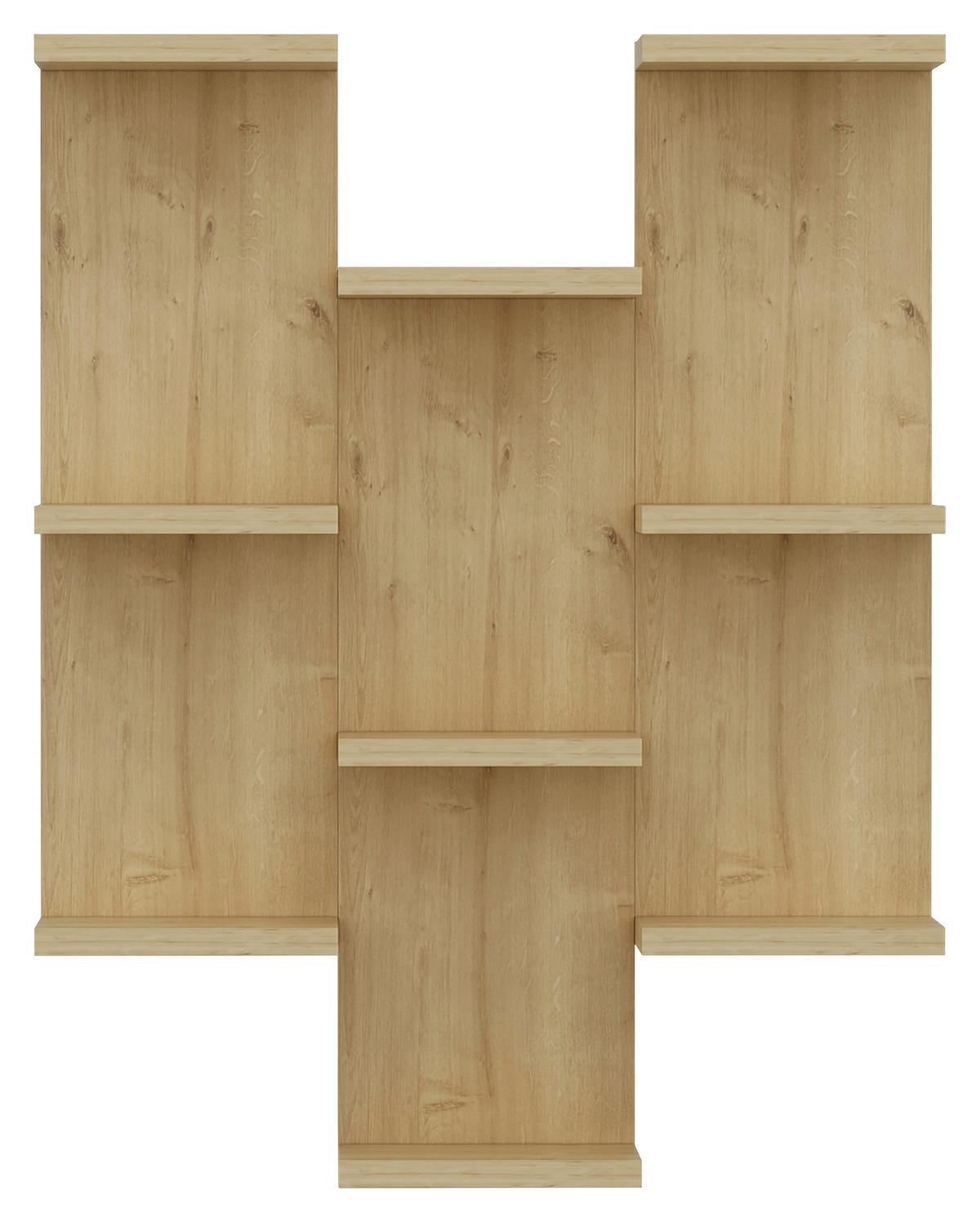 Wandregal Texas - Eichefarben, Design, Holzwerkstoff (58,8/74,1/21,4cm) - MID.YOU