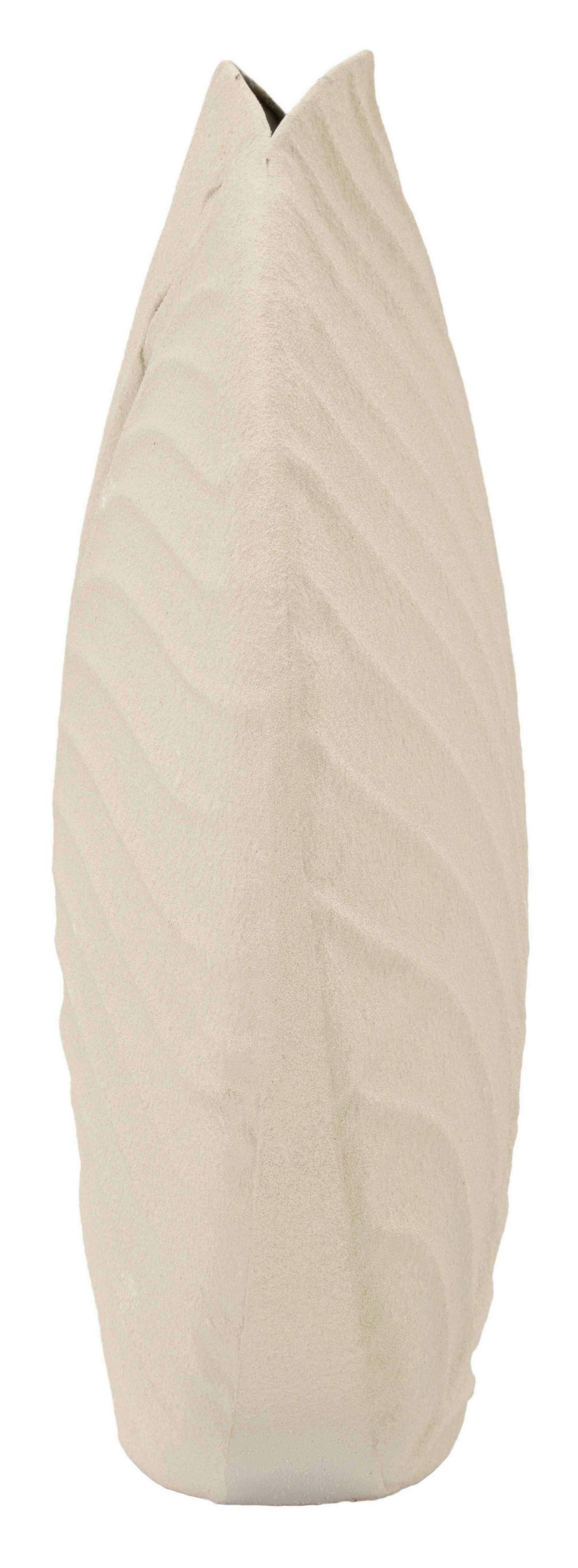 Vase Round Dune Creme B: 32,5 Cm - Creme, Basics, Metall (32,5/13/32,5cm)