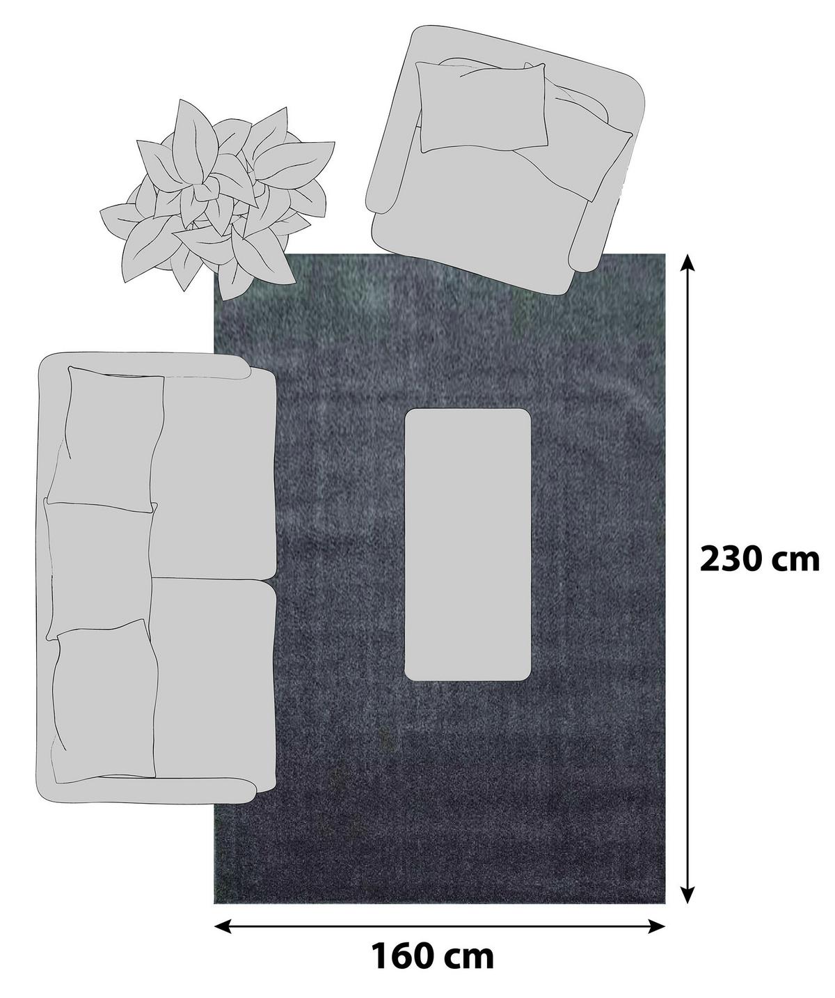 Hochflor Teppich Hellbraun Ata 160x230 Cm - Hellbraun, Design, Textil (160/230cm) - Novel