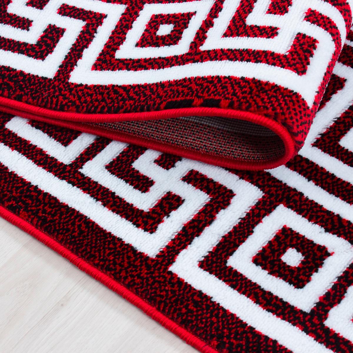 Flachwebteppich Parma - Rot, Design, Textil (140/200cm) - Novel