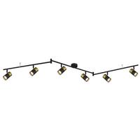 Strahler 57850-6 - Dunkelgrau/Schwarz, Basics, Kunststoff/Metall (180cm) - Globo