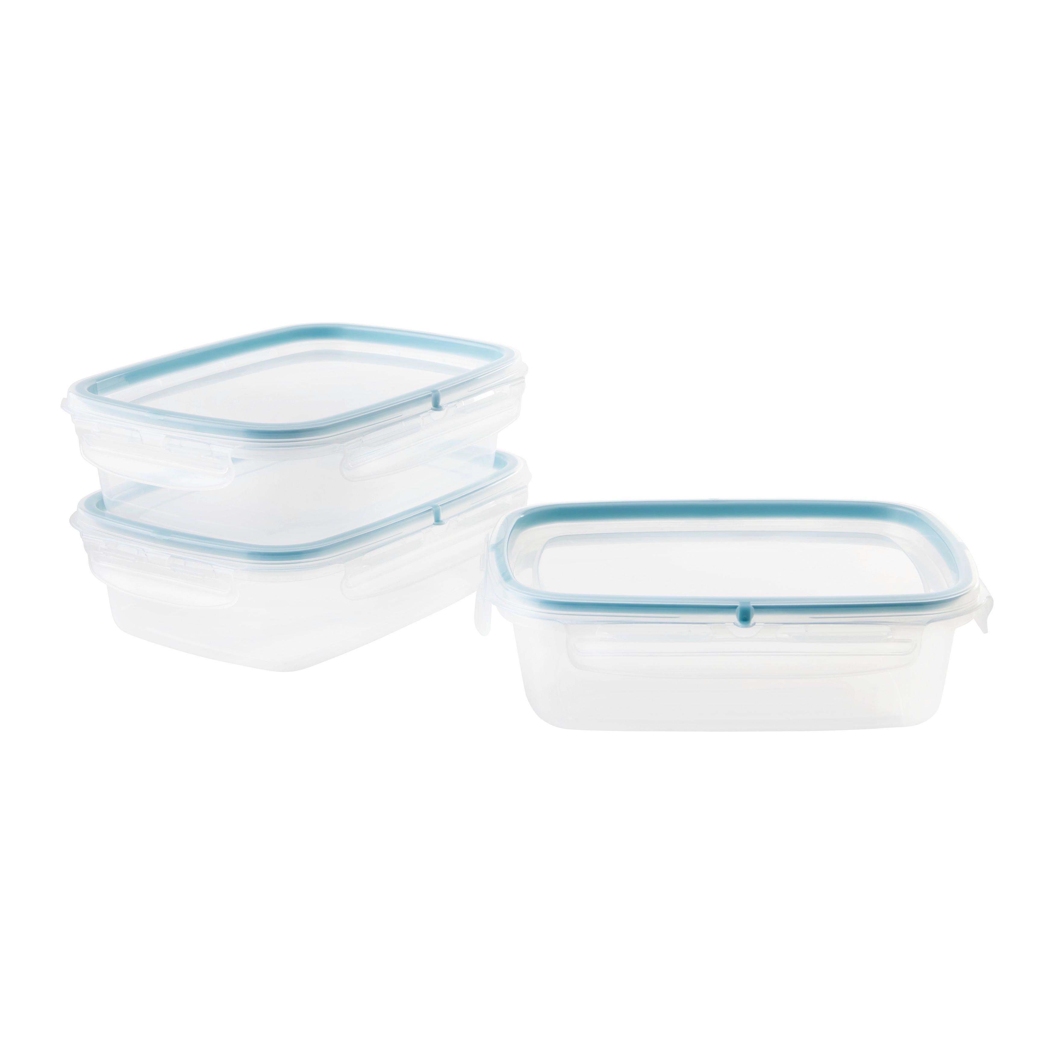 Sada dóz na uskladenie objem 0,6L - priehľadné, Konventionell, plast (18,4/14/8cm) - Mömax