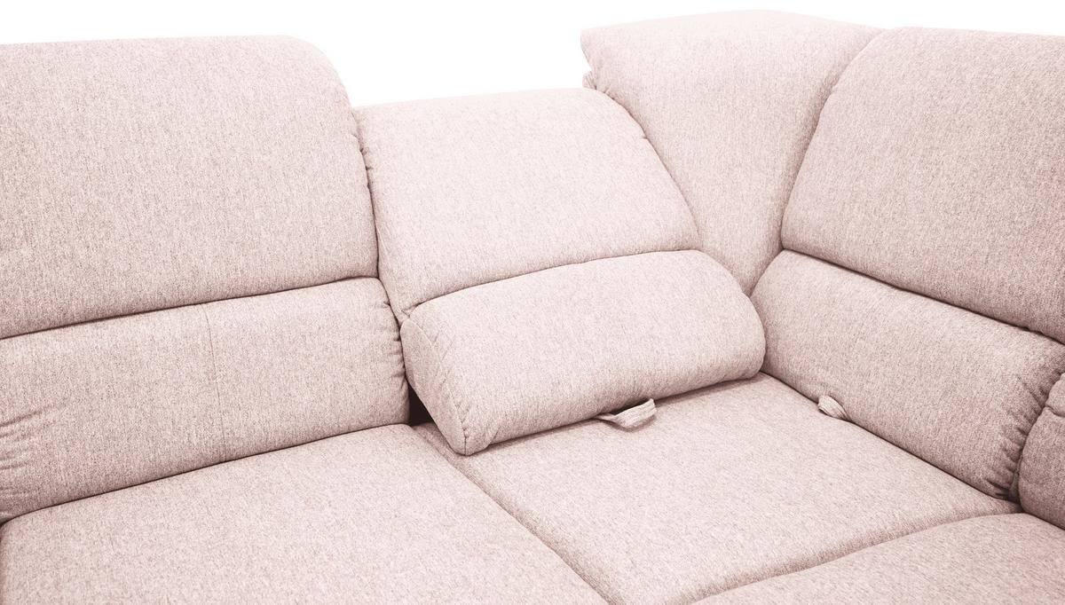 Sedačka MARSYLIA, pravá, růžová - růžová, Design (270/219cm) - MID.YOU
