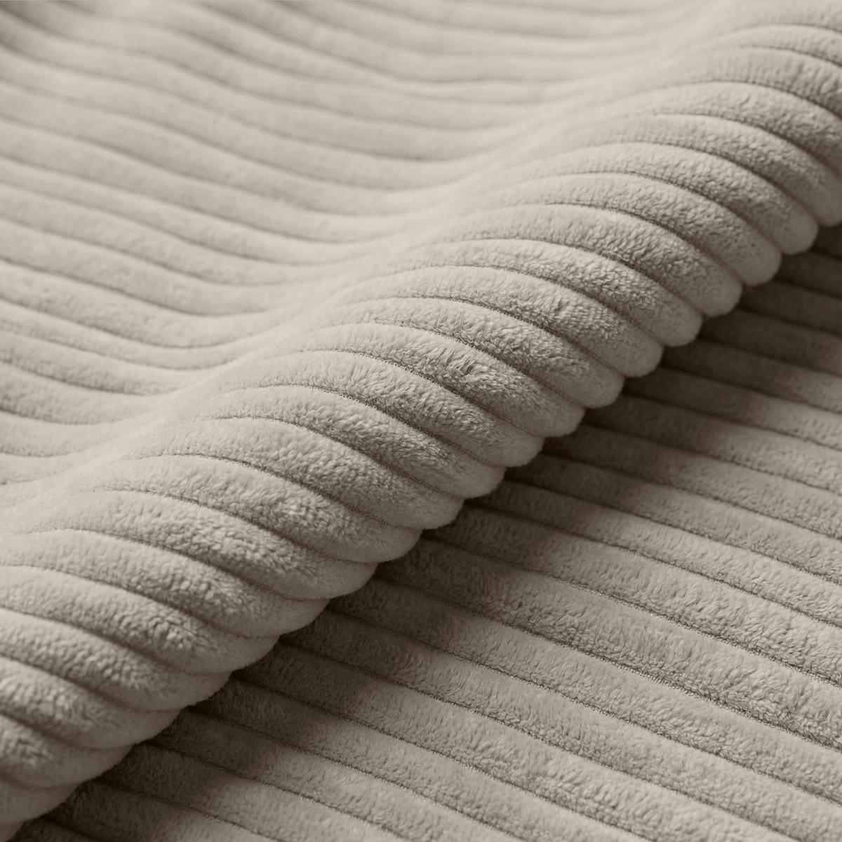 Rohová sedačka PEDRO, levá, šedohnědý manšestr - černá/šedohnědá, Moderní, textil/plast (190/300cm) - Mömax