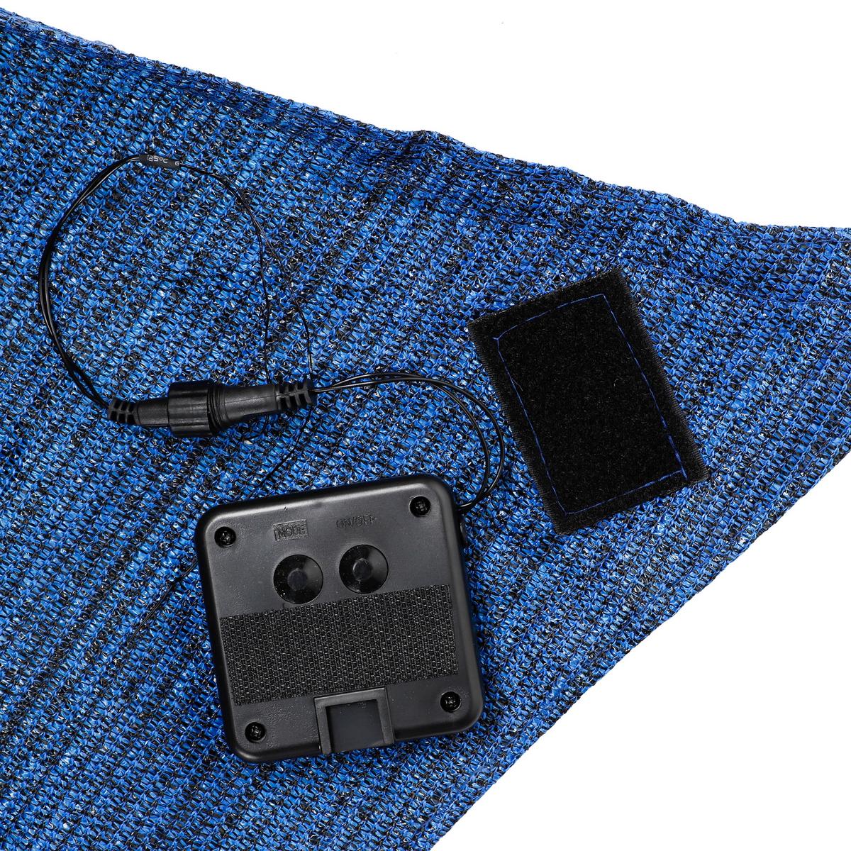 Sonnensegel Rechteck 2x3 M - Blau/Schwarz, MODERN, Textil/Metall (200/300cm)