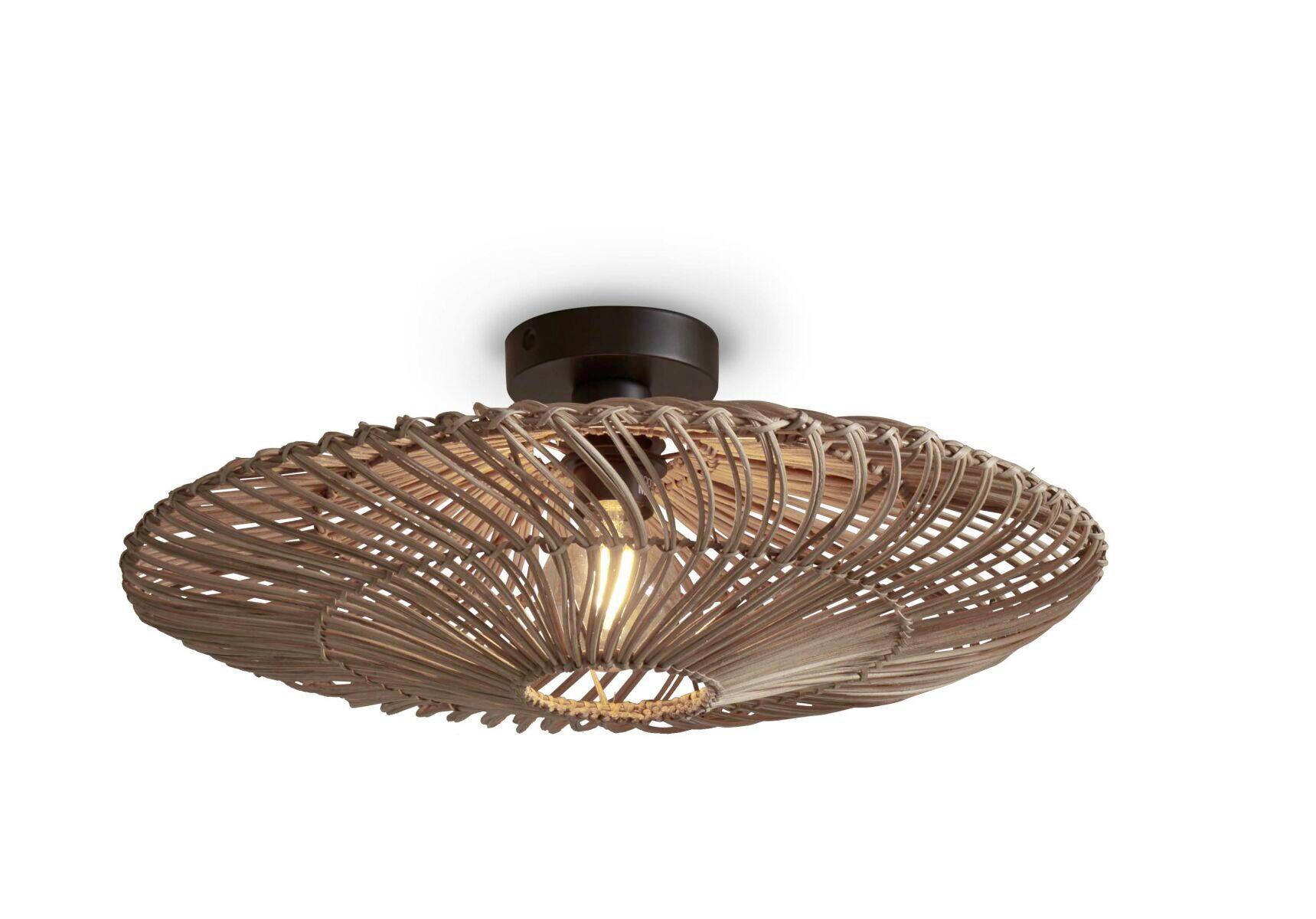 DECKENLEUCHTE ZANZIBAR/C/5514/N - Naturfarben, Trend, Naturmaterialien (55/14cm) - Good & Mojo