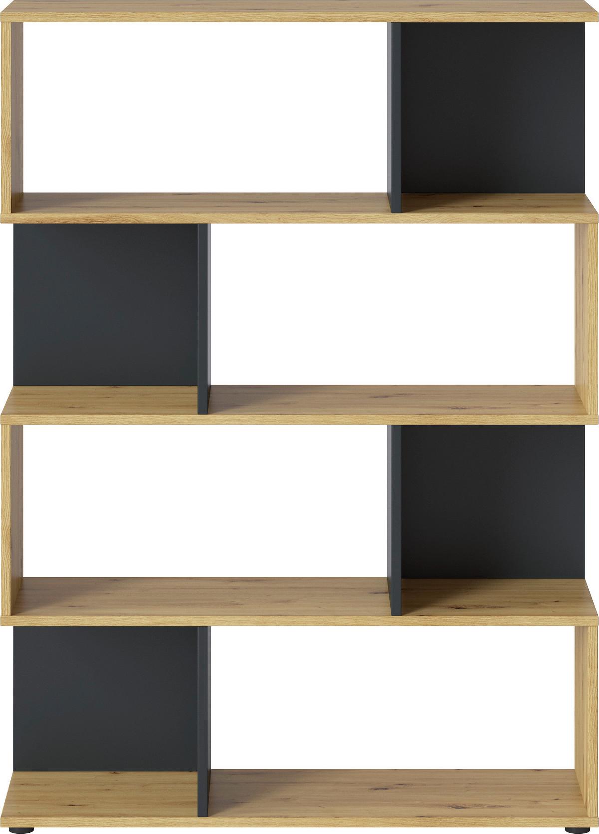 Polcos Elem Indio Inor03 - tölgyfa/szürke, Modern, faalapú anyag (106/145/33cm)