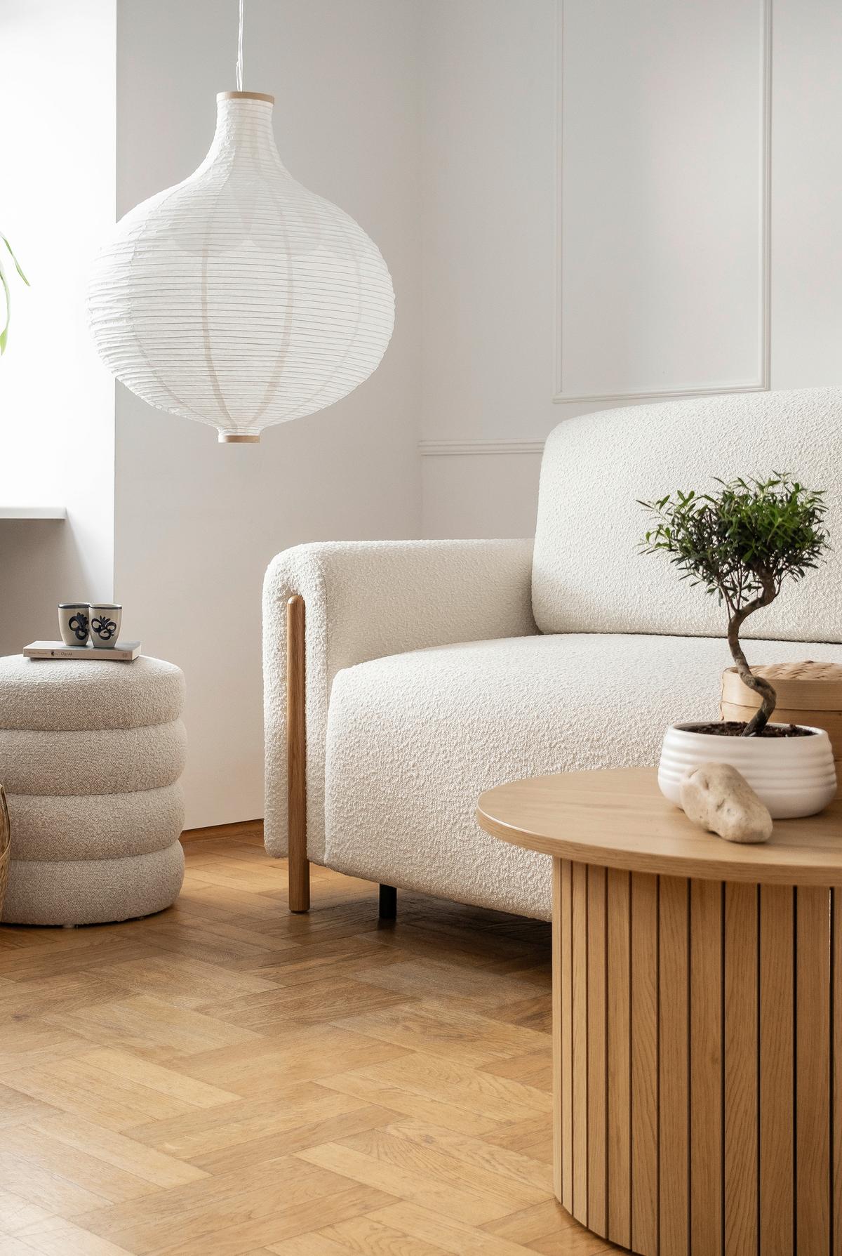 Schlafsofa Arcadova Creme B: 244 cm - Eichefarben/Creme, Design, Textil (244/97/97cm) - MID.YOU