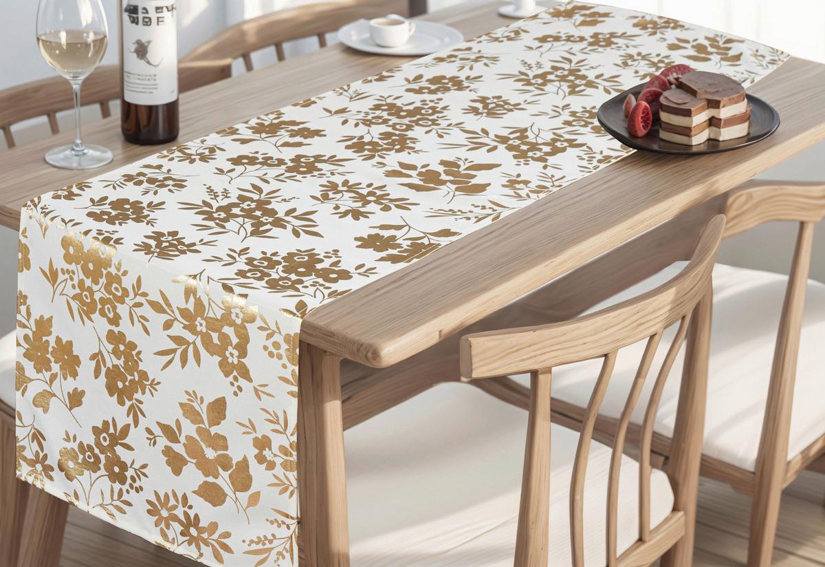 Asztali Futó Josefa Kb. 40/140cm - Pezsgő, Romantik / Landhaus, textil (40/140cm) - James Wood