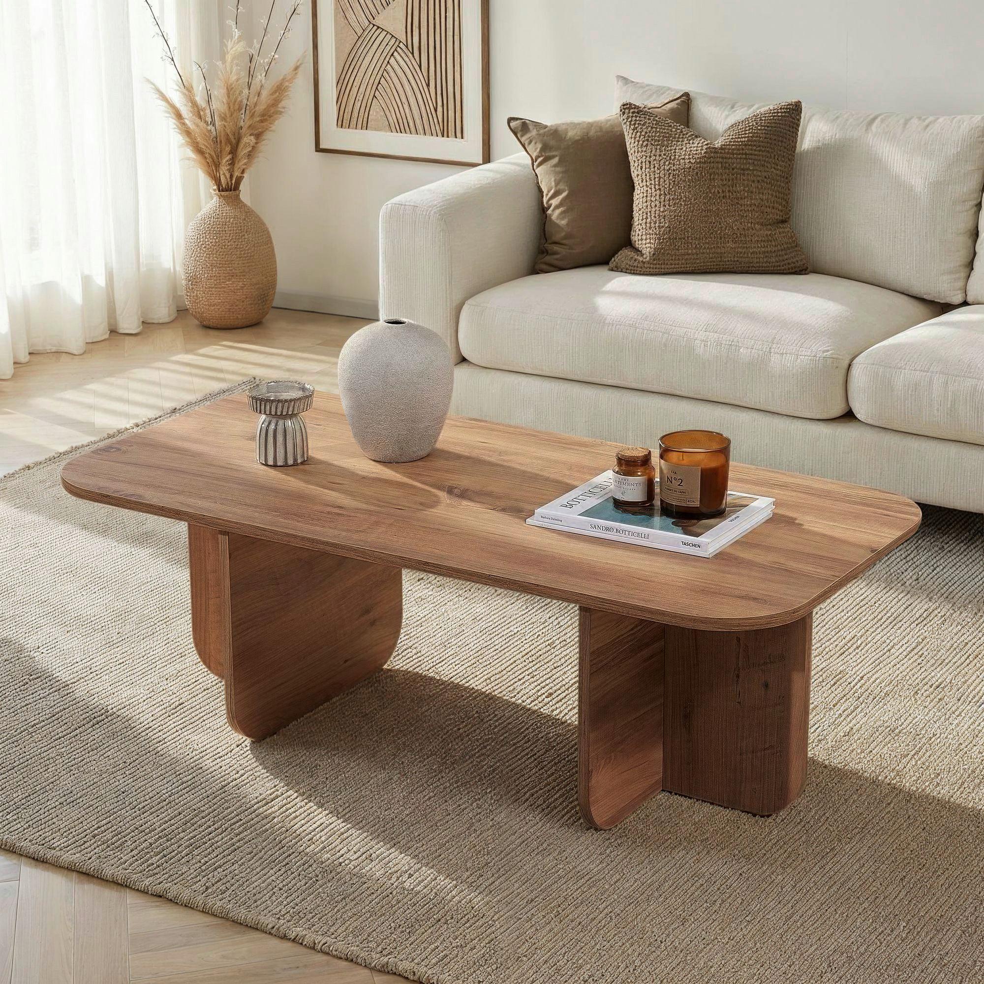 Couchtisch Akira Pinienfarben L: 120cm - Pinienfarben, Design, Holzwerkstoff (120/60/41cm) - MID.YOU