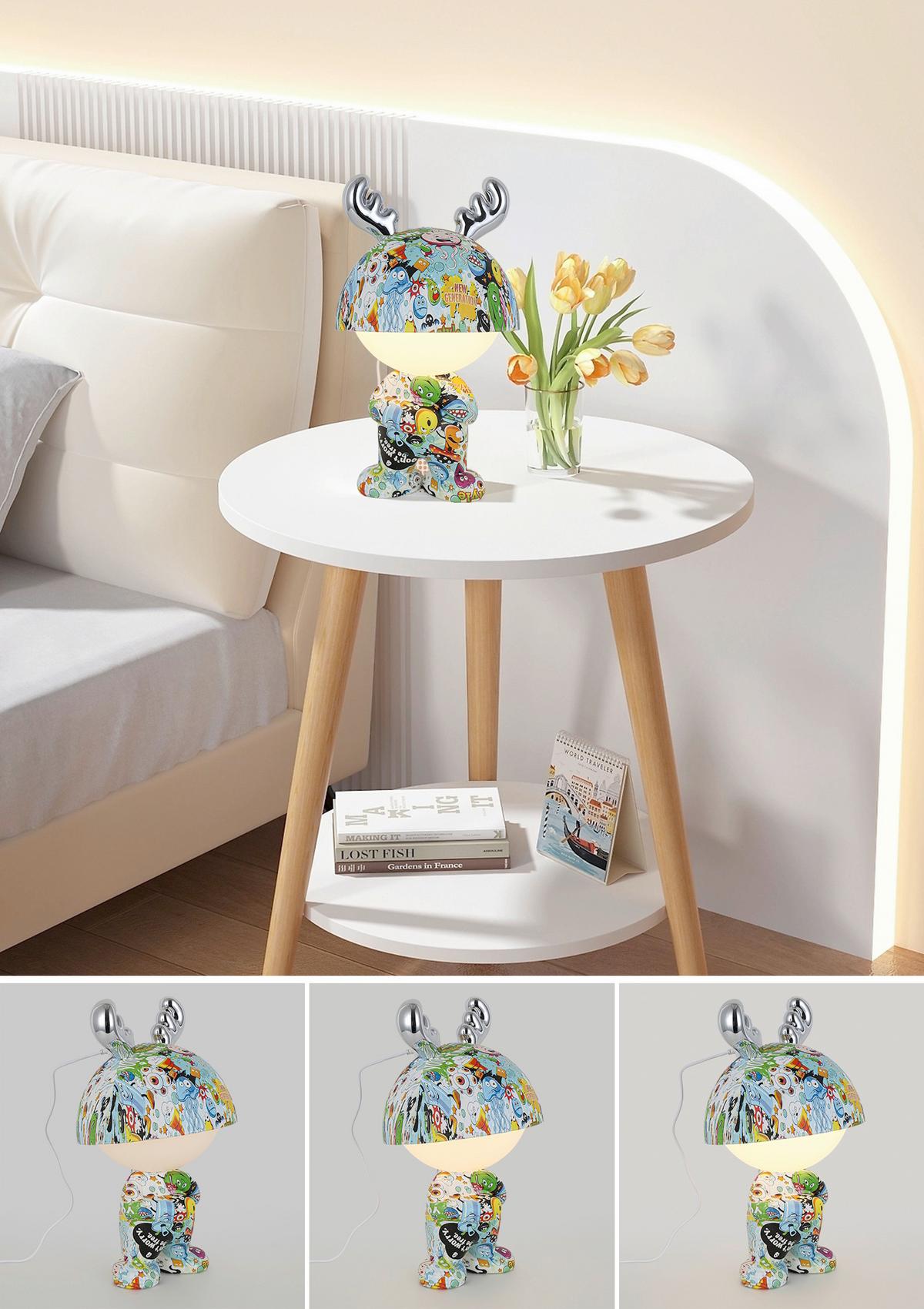 DEKORAČNÍ LED SVÍTIDLO LEA - barvy chromu/vícebarevná, Moderní, kov/plast (17/30cm) - Mömax