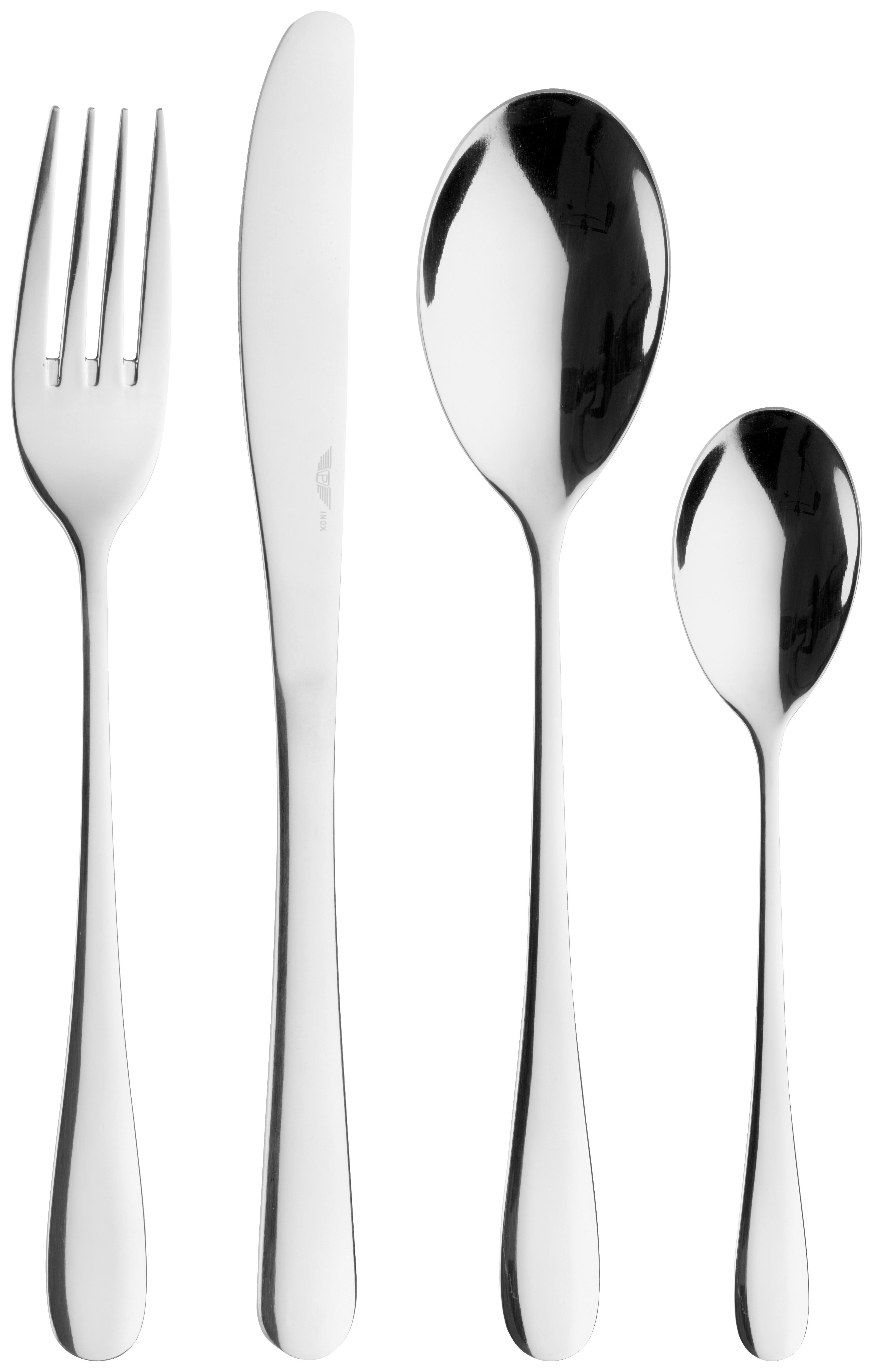 Besteckset Princess 24-Tlg., Edelstahl - Edelstahlfarben, Basics, Metall - Pintinox