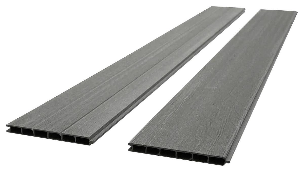 Wpc Zaunpaket 5 Elemente, 6 Pfosten, Einfaches Stecksystem - KONVENTIONELL (910/185/10cm) - Prestige Home