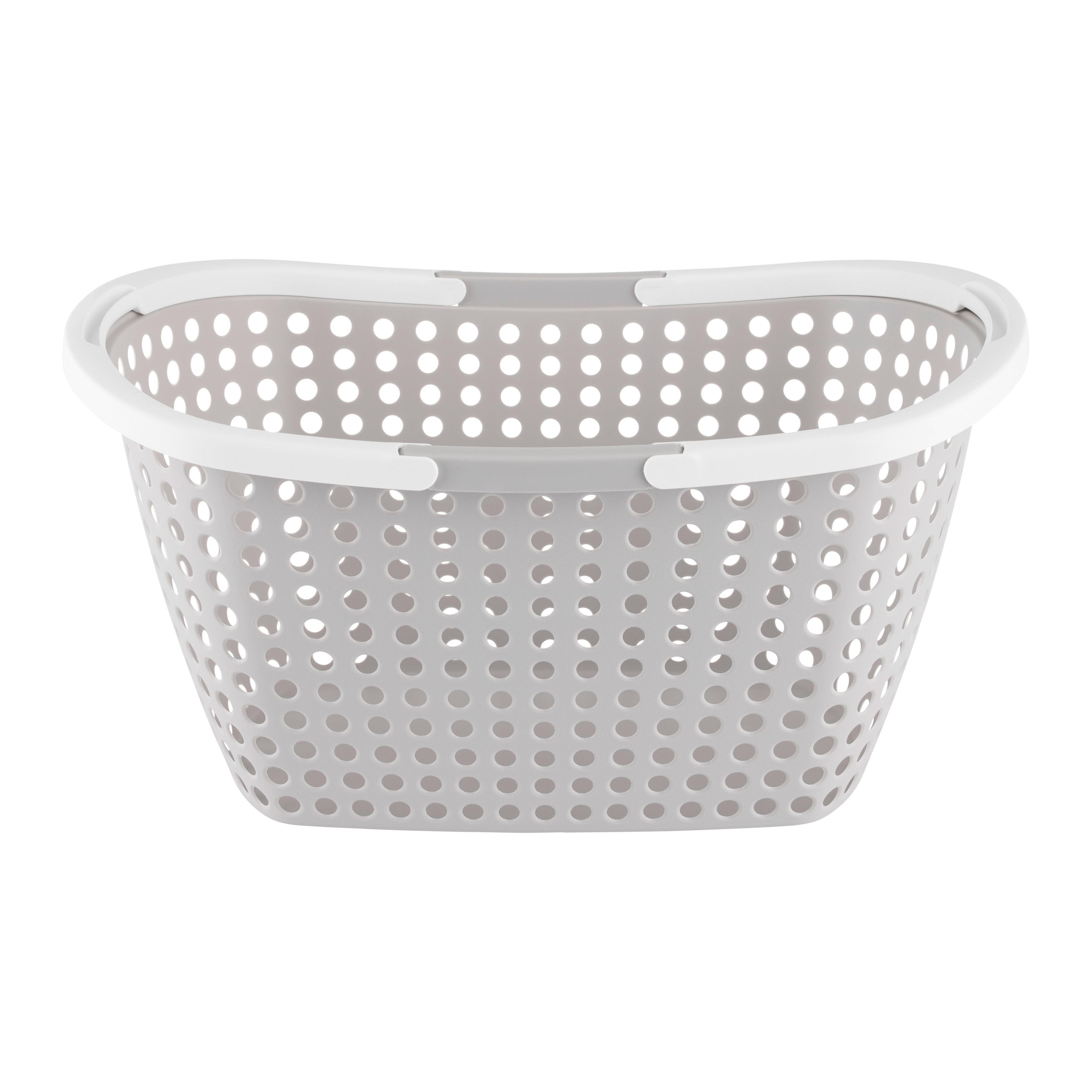 Nákupní košík ANNA - šedobéžová, Konvenční, textil (31/22/44cm) - Mömax