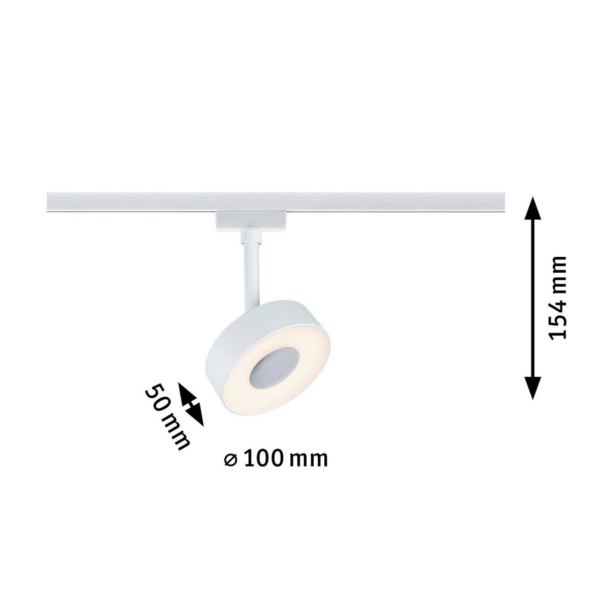 Schienensystem-Strahler 95588 Urail Spot Circle - Weiß, Basics, Kunststoff/Metall (10/13,5cm) - Paulmann