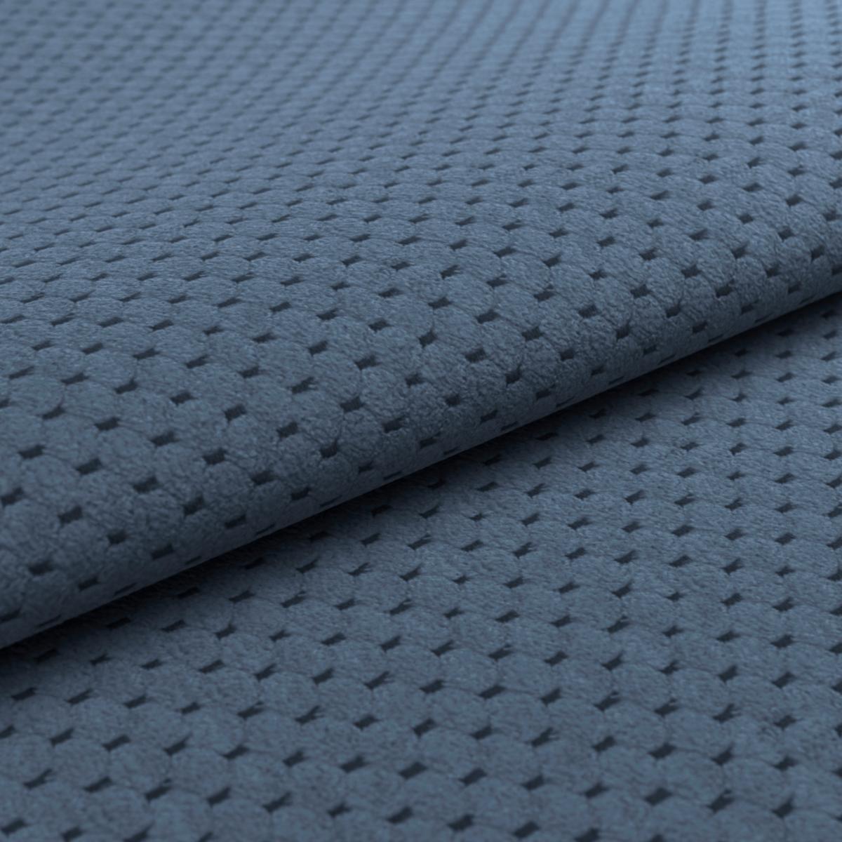 Hocker Gemini Dunkelblau, B:108cm - Chromfarben/Dunkelblau, KONVENTIONELL, Textil (108/46/108cm)