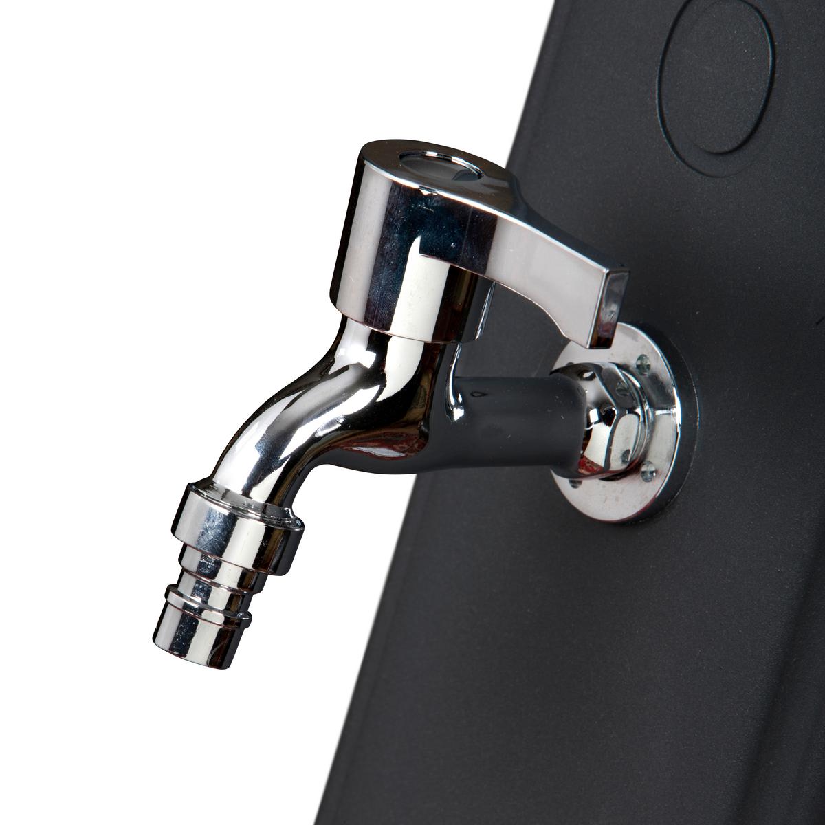 Solardusche Dusche - Dunkelgrau, KONVENTIONELL, Kunststoff (24,5/22/119cm) - Gre