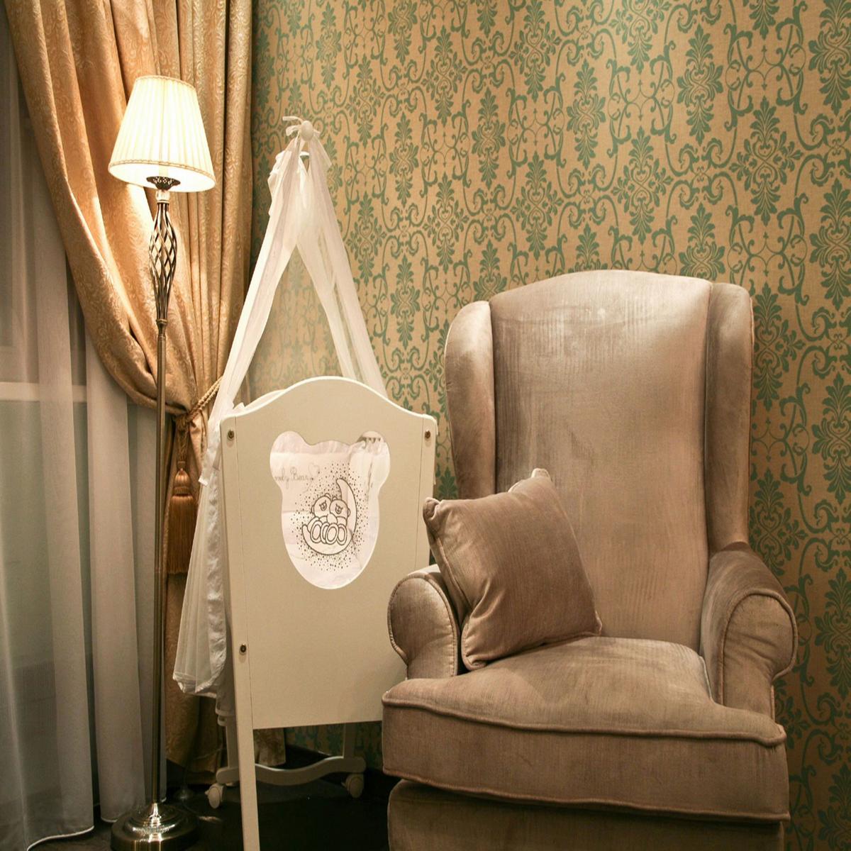 Stehleuchte Grace - Messingfarben, Basics, Glas/Textil (38/165/38cm) - MAYTONI