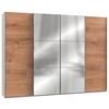 Schwebetürenschlaf B: 300 Cm Level, Weiß/eiche Dekor - Eichefarben/Weiß, MODERN, Holzwerkstoff (300/216/65cm) - MID.YOU
