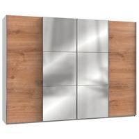 Schwebetürenschlaf B: 300 Cm Level, Weiß/eiche Dekor - Eichefarben/Weiß, MODERN, Holzwerkstoff (300/216/65cm) - MID.YOU