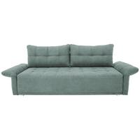 Veľká pohovka PASCAL, mätovozelená - mätovozelená, Basics, kov/drevo (221/91/107cm)
