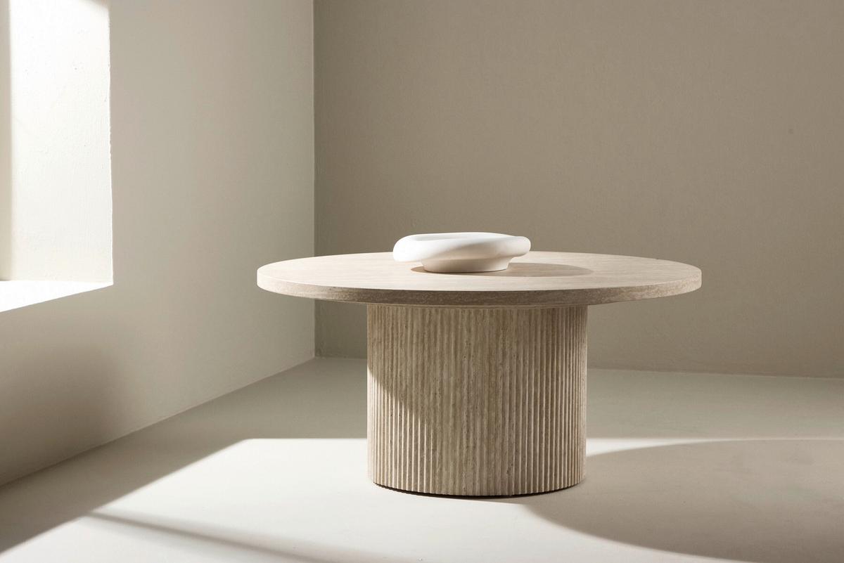 Couchtisch Härön Beige D: 80cm - Beige, MODERN, Holz (80/38cm) - Livetastic