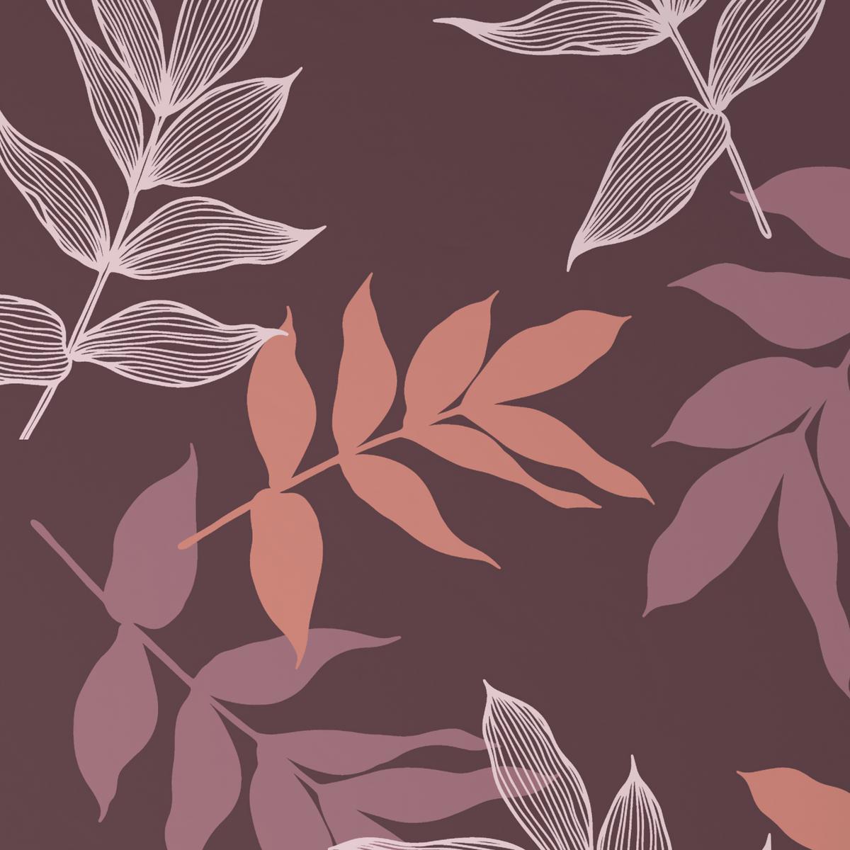BETTWÄSCHE BLÄTTERTANZ - Lila, MODERN, Textil - Luca Bessoni