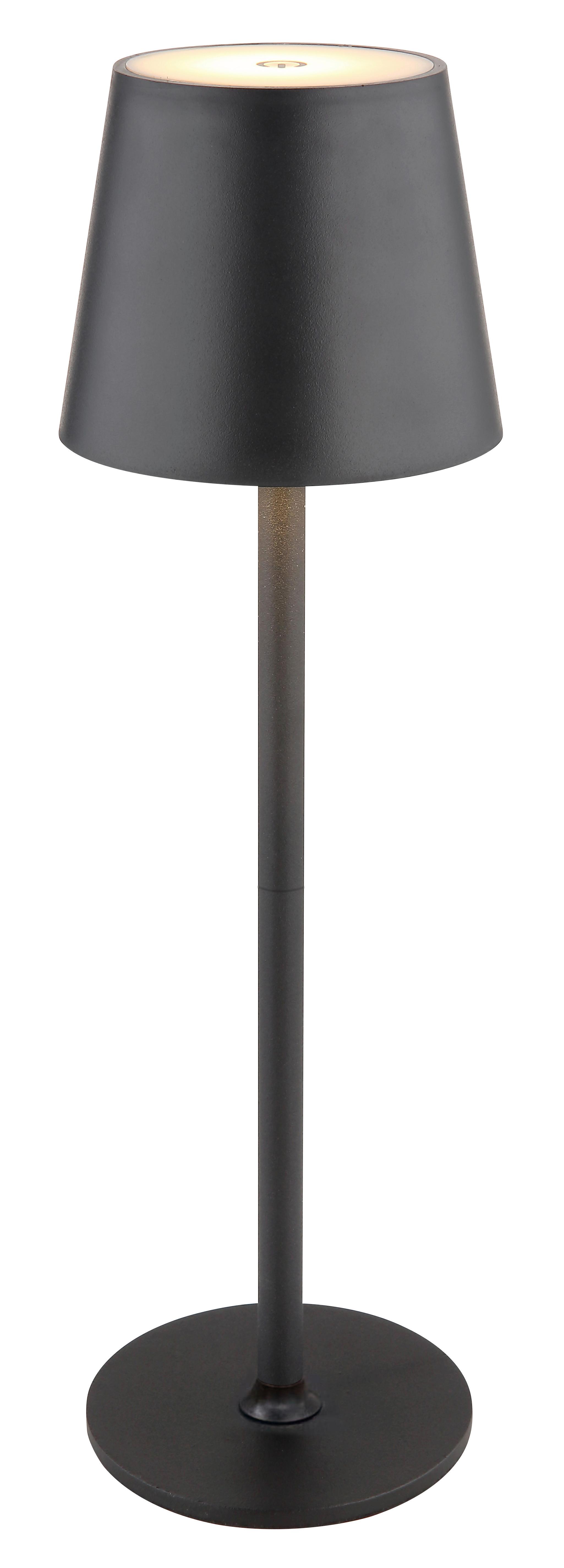 Akku-Tischleuchte Kana - Schwarz, MODERN, Kunststoff/Metall (11/11/35,5cm) - Luca Bessoni