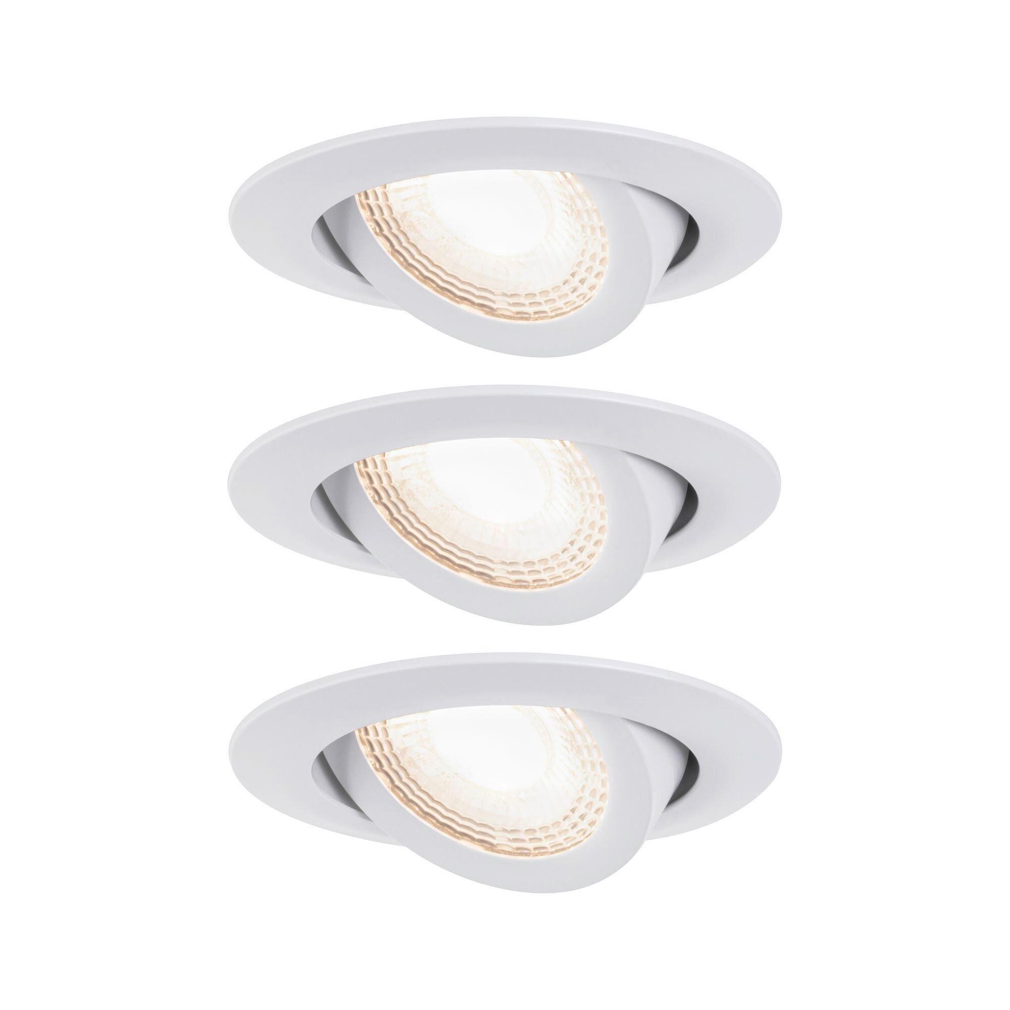 Einbauspot Ø 8,2 cm Weiß 3-teilig Kippbar - Design (8,2cm) - Paulmann