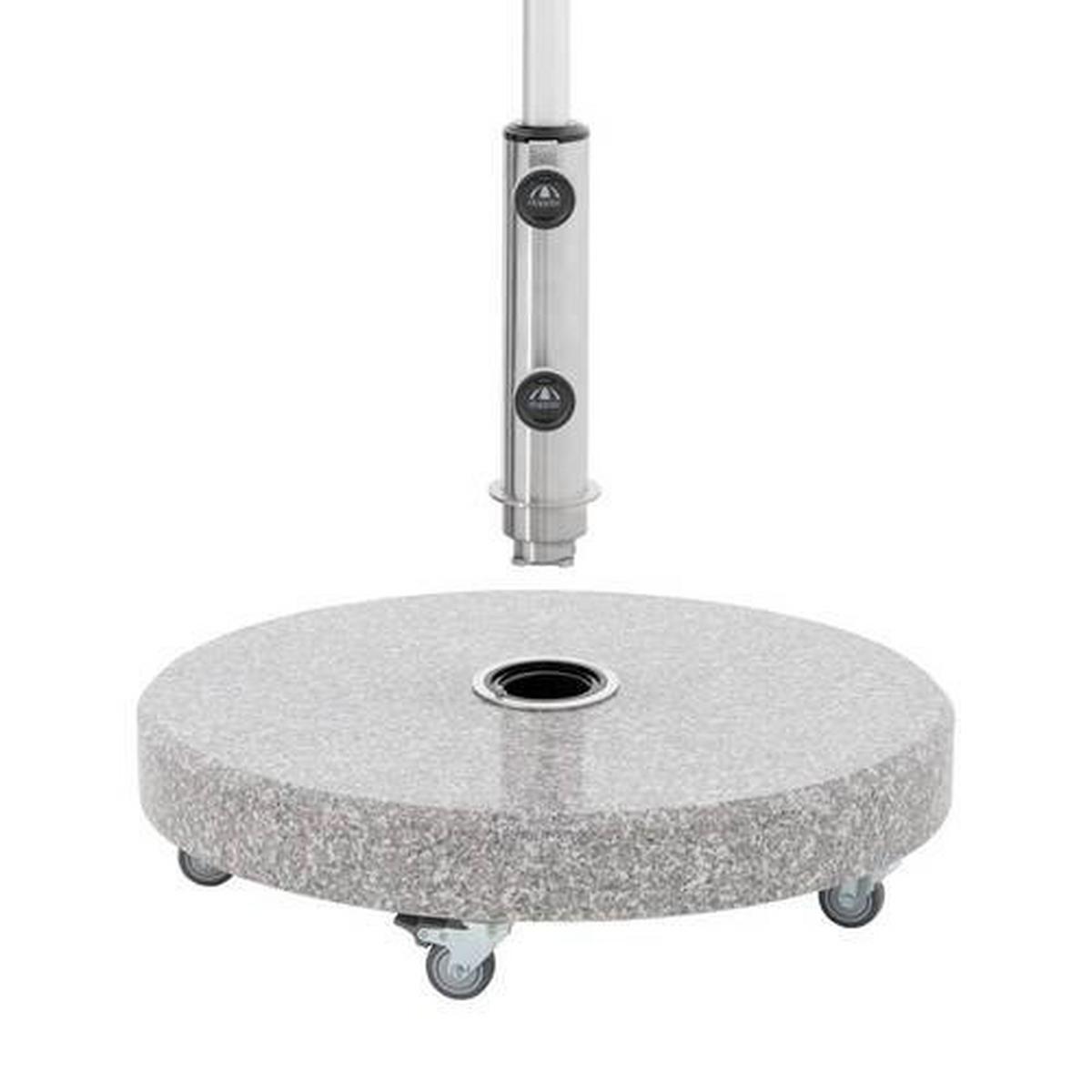 Sonnenschirmständer mit Rollen - Grau, Basics, Stein (56/9/56cm) - Doppler