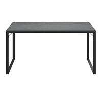 Gartentisch Brest - Anthrazit, MODERN, Glas/Metall (140/68/80cm) - Beldano