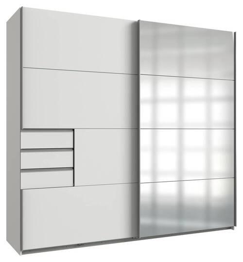 Schwebetürenschrank B: 225cm Saigon Weiß