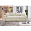 Schlafsofa Ralf Beige B: 232 cm - Beige/Silberfarben, Design, Textil (232/88/105cm) - MID.YOU