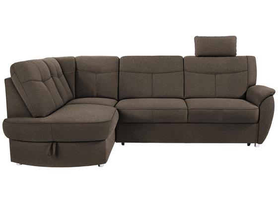 Ecksofa mit Schlaffunktion + Bettkasten Sonoma, Webstoff - Chromfarben/Braun, KONVENTIONELL, Textil (176/246cm) - Ombra Ecksofa mit Schlaffunktion + Bettkasten Sonoma, Webstoff - Chromfarben/Braun, KONVENTIONELL, Textil (176/246cm) - Ombra